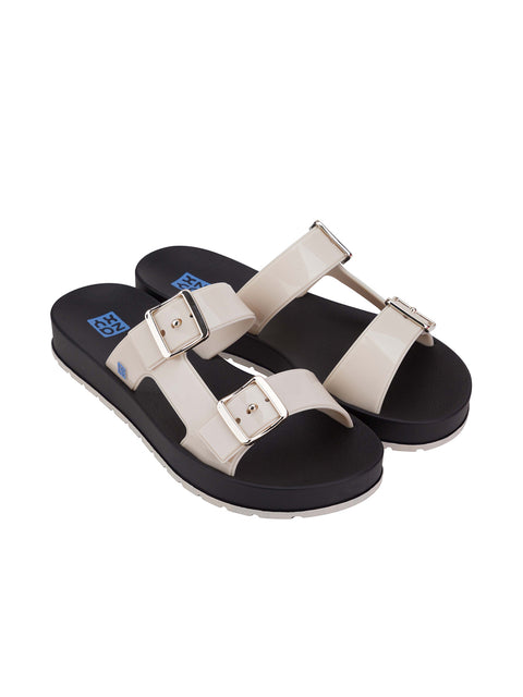 Zaxy Flash Slide - Off White/Black