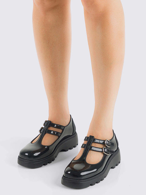 Zaxy Charm Mary Jane - Black