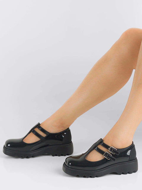 Zaxy Charm Mary Jane - Black