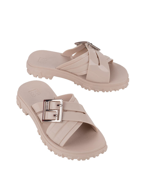 Zaxy Bliss Slide - Light Nude