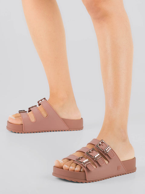 Zaxy Cross Slide - Nude