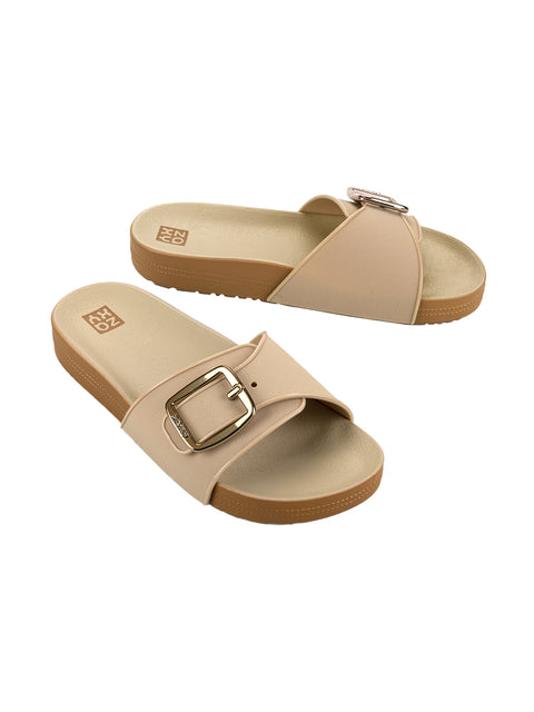 Zaxy Hug Slide - Light Beige