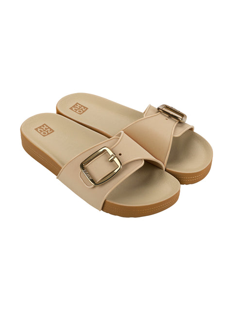 Zaxy Hug Slide - Light Beige