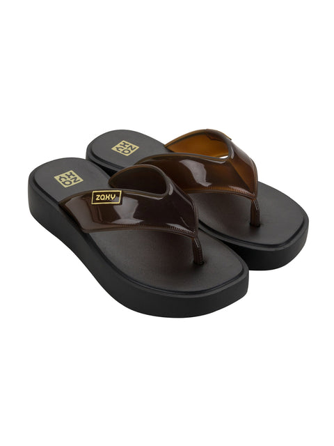 Zaxy Trend Tam - Transparent Brown/Black