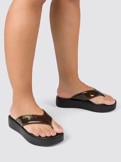Zaxy Trend Tam - Transparent Brown/Black