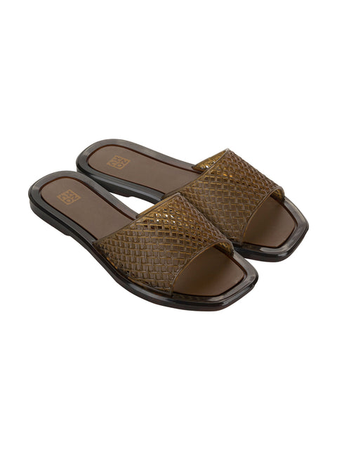 Zaxy Mesh Slide - Dark Brown