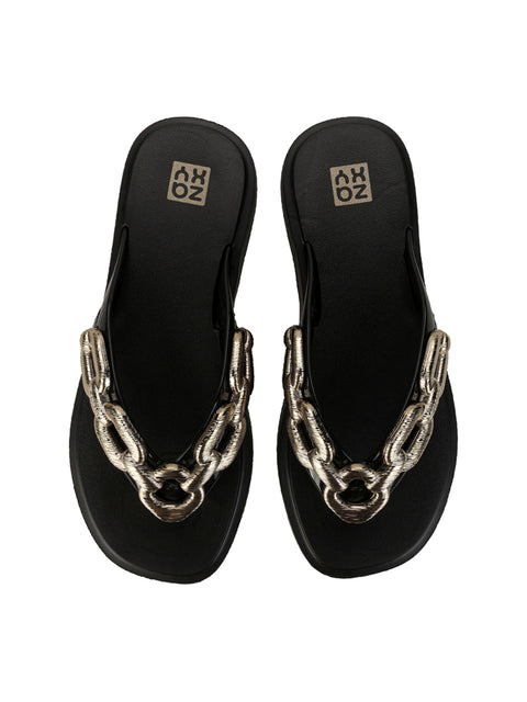 Zaxy Chain Tam - Black/Light Gold