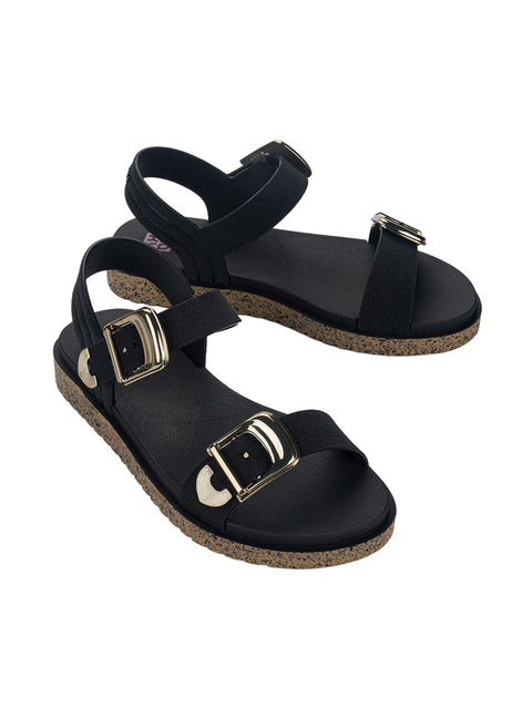 Zaxy Rich Sandal - Black/Cork