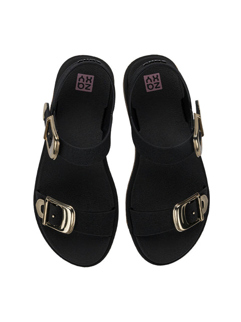 Zaxy Rich Sandal - Black/Cork