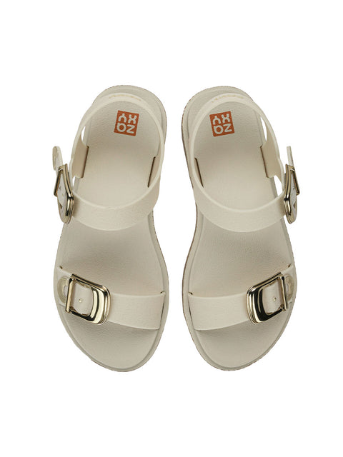 Zaxy Rich Sandal - Off White/Cork