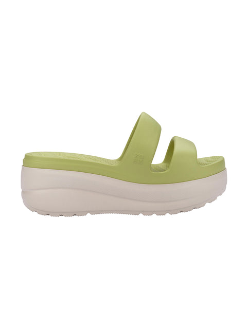 Zaxy Puffy Tam - Avocado Green/Off White