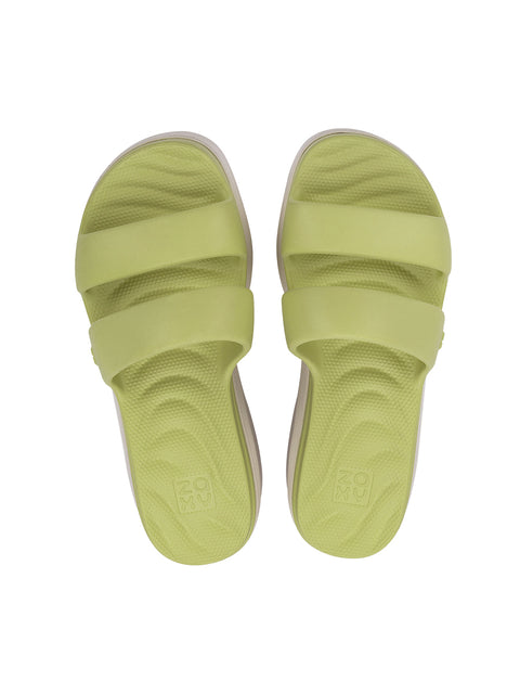 Zaxy Puffy Tam - Avocado Green/Off White