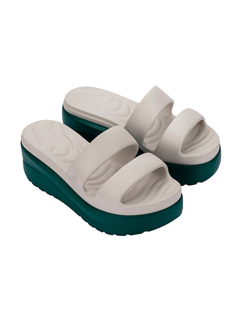 Zaxy Puffy Tam - Off White/Green