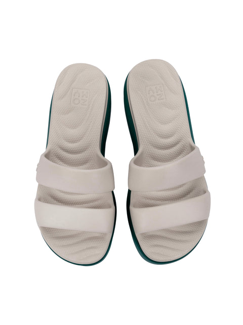 Zaxy Puffy Tam - Off White/Green