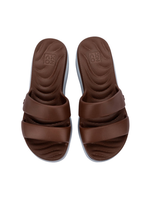 Zaxy Puffy Tam - Coffee Brown/Blue