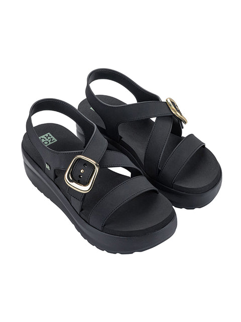 Zaxy Flow Up Sandal - Black