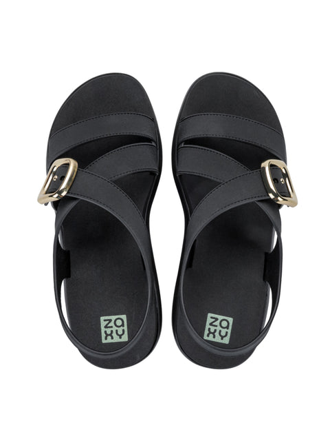 Zaxy Flow Up Sandal - Black