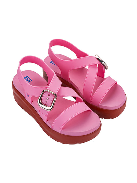 Zaxy Flow Up Sandal - Pink/Red