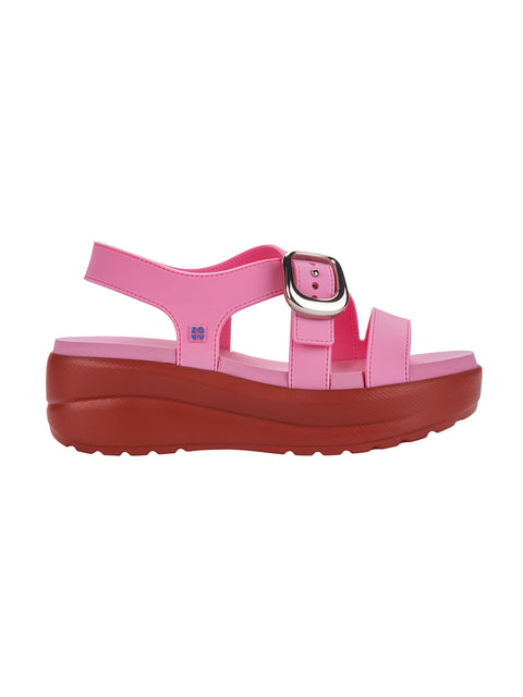 Zaxy Flow Up Sandal - Pink/Red