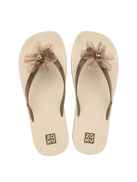 Zaxy Summer + Necessaire - Coffee Brown/ Off