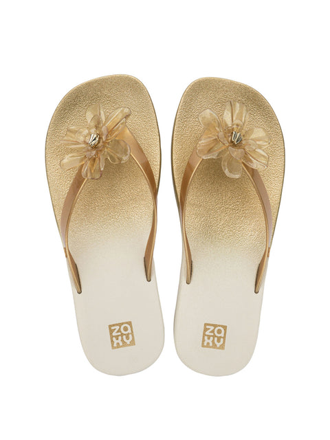 Zaxy Summer + Necessaire - Gold/ Off White