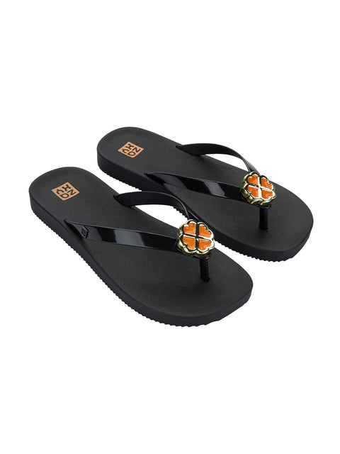 Zaxy Hype II Thong - Black/Flower