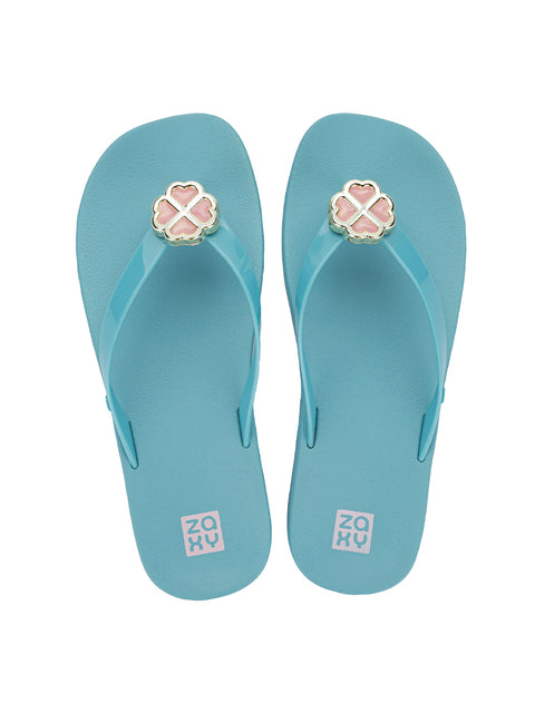 Zaxy Hype II Thong - Blue Flower