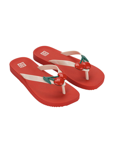 Zaxy Hype II Thong - Beige/Red/Cherry