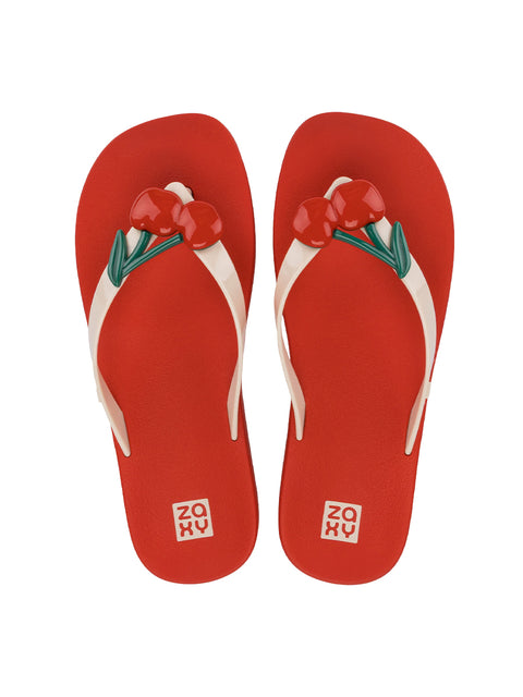 Zaxy Hype II Thong - Beige/Red/Cherry