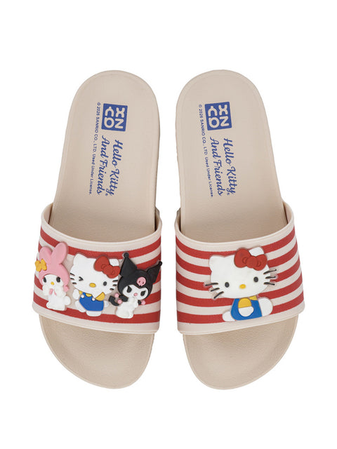 Zaxy Hello Kitty and Friends Slide - Off White/Hello Kitty