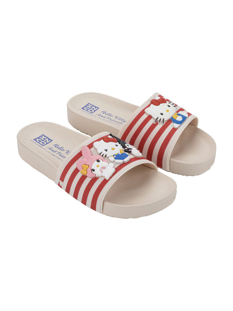 Zaxy Hello Kitty and Friends Slide - Off White/Hello Kitty