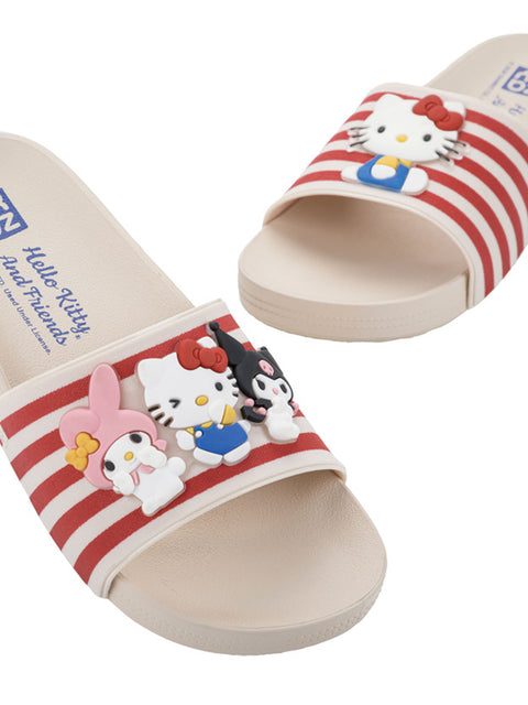 Zaxy Hello Kitty and Friends Slide - Off White/Hello Kitty