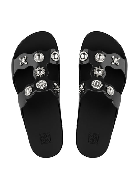 Zaxy Charms - Black/Silver