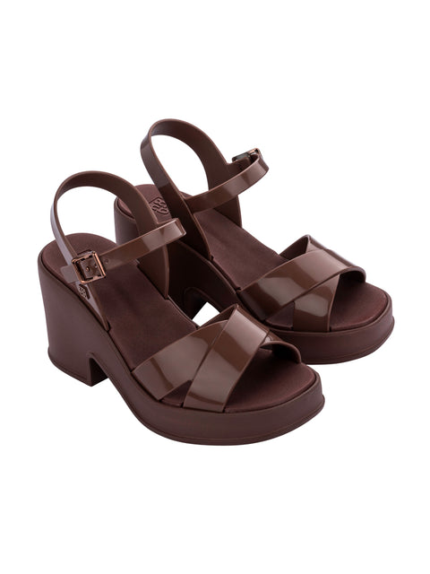 Zaxy Pop Up Plat Fem - Coffee Brown