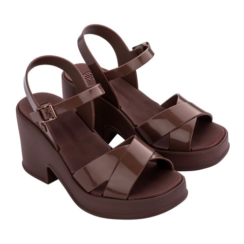 Zaxy Pop Up Plat Fem - Coffee Brown