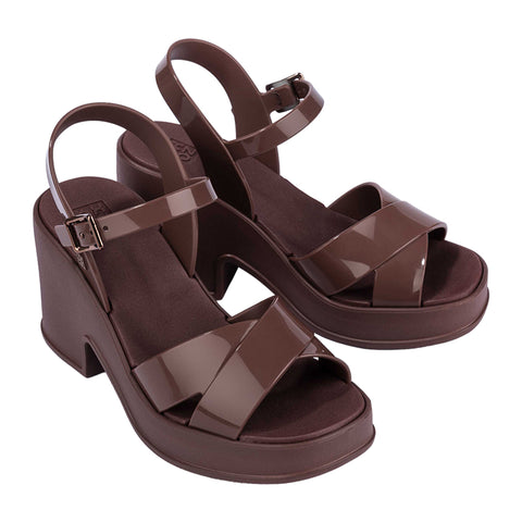 Zaxy Pop Up Plat Fem - Coffee Brown