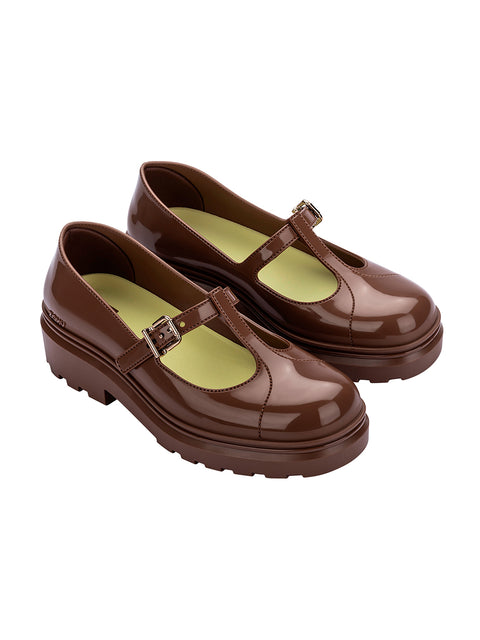 Zaxy Sweet Mary Jane - Brown/Avocado Green