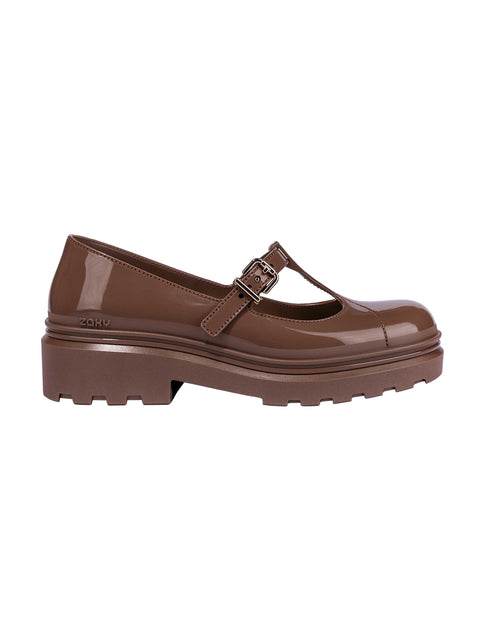 Zaxy Sweet Mary Jane - Brown/Avocado Green