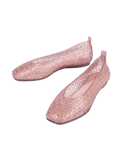Zaxy Mesh Fem - Glitter Nude