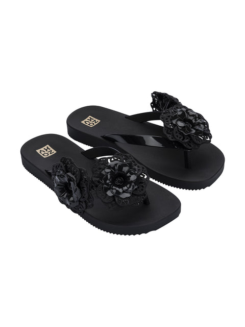 Zaxy Flowers Fem - Black