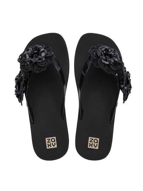 Zaxy Flowers Fem - Black