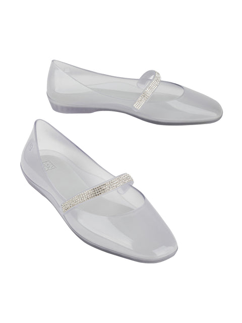 Zaxy Plie Sapatlha Rhinestones - Clear