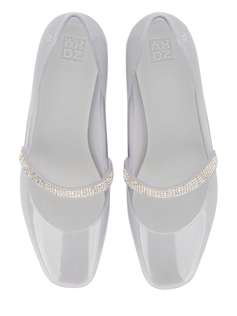 Zaxy Plie Sapatlha Rhinestones - Clear