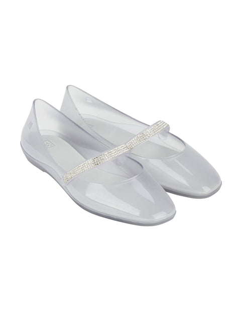 Zaxy Plie Sapatlha Rhinestones - Clear